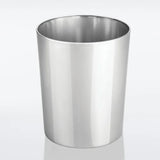 Round Metal Small Recycle Trash Can Wastebasket, Garbage Container Bin for Bathrooms