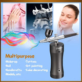 Rechargeable Handheld Mini Air Compressor Airbrush Portable Cordless Airbrush