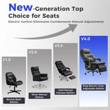 Electric Reclinable Executive Chair, Comfortable Reclining Chair with Footrest, Big and Tall