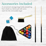40in Tabletop Billiard Table, Pool Arcade Game Table for Living