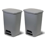 Glad 20 Gallon Trash Can - Plastic Kitchen Waste Bin with Odor Protection of Lid -Hands Free with Step