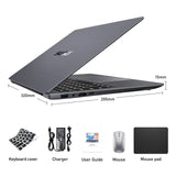 SUXI MantaBook Pro Laptop Intel N5095 14.1 Inch 16GB LPDDR4 RAM 256GB SSD Lightweight Business