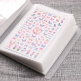 Nail Sticker Storage BookletLarge Capacity Storage Blank Pages Design Sticker Collection