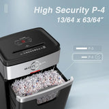 20-Sheet Heavy-Duty Shredder with 60-Minute Nonstop Operation, Ultra-Quiet 60dB, 6.6 Gal Waste Bin, CD and Credit Card