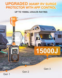 2026 New-Gen RV Surge Protector 30 amp w/ Bluetooth&APP for RV Camper