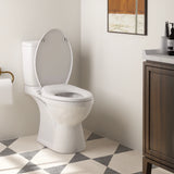 AQUATIZ Elongated Bidet Toilet Seat with Soft Close, Non-Electric Bidet Toilet Seat with Self