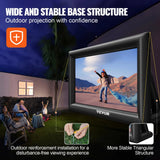 20FT Inflatable Projector Screen For Outside With 350W Air Blower