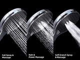 Self-cleaning Shower Head Combo, High Pressure 10'' Rain Showerhead