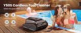 Cordless Robotic Cleaner with 4 Motors Self-Parking for Above Ground Pools