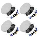 Herdio 6.5" Ceiling Speakers  640 W 2 Way Flush Mount Passive Perfect For Office Kitchen Living Room