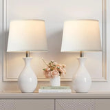 Table Lamp Set of 2, Classic Small Lamp Nightstand Lamp for Bedroom Living