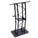 Ergonomic Curved Podium Floor-Standing Pulpit Lecture Podium