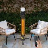 1500W Indoor Outdoor Space Heater W/ 3 Heat Settings and Timer for Patio