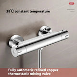 Thermostatic mixing valve, thermostatic device for hot and cold shower, automatic temperature control