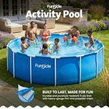 Outdoor above ground swimming pool, 15' x 48 round, durable vinyl material