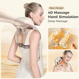 4D Deep Cordless Neck Massager Pillow Leg and Back Pain Relief for Men