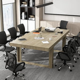 7FT Conference Table for 6-8, Rectangular Meeting Desk, Modern Office Table