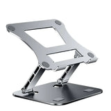 Laptop Stand Adjustable Aluminum Alloy Notebook Tablet Stand Up to 17 Inch Laptop