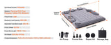 Full Size Truck Beds Inflatable Air Mattress with 12V Air Pump 2 Pillow
