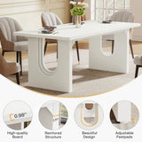 Tribesigns Modern Dining Table for 6 to 8 People, 71" Large Kitchen Dining Table