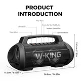 Wireless Loud IPX6 Waterproof Bluetooth Speakers w/ Subwoofer/Bass Boost