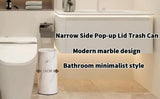 1pc Trash Can - 3.7 Gallon Dual Barrel, Odor Resistant, Easy To Clean, Rust Resistant, Ideal For Bathrooms, Kitchens