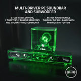Multi-Driver PC Gaming Soundbar with Subwoofer - THX Spatial Audio