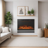 COSTWAY 23" Electric Fireplace, 750W/1500W 50,000 BTU Fireplace Insert