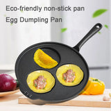 Cast Iron Skillet Nonstick 3-Cup Omelette Pan 9 Inch Frying Pan for Gas Stove Induction