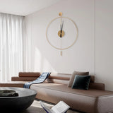 Modern Swing Wall Clock -Ultra Silent, Numberless Dial, Perfect Gift for Home