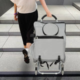 Silver Steel Oxford Cloth Multifunctional Sketch Easel Trolley Folding Three-wheeled