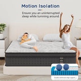14 Inch Hybrid Mattress in a Box, Individual Pocket Spring with Memory Foam