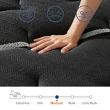 12 Inch Queen Mattress Luxury Hybrid 7-Zones Pocket Springs & Cooling Gel