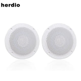 Herdio 4 Inch 160W Home In-Wall Ceiling Waterproof Speaker Surround Sound Speaker for Kitchen Bathroom