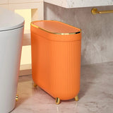 Luxury Large Capacity Trash Can Gold Luxury Trash Can High push Plastic Kitchen Trash Can with Lid Bathroom Trash Can