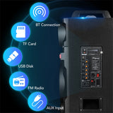 9000W Portable Bluetooth Speaker Heavy Bass Sound System, Rechargeable