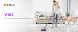 UMLO V102  Cordless Vacuum Cleaner for Home Carpet Hard Floor Pet Hair