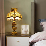 European Gold Table Lamp, 100-260V Bedside Desk Light, Table Lamp