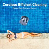 Cordless Automatic Robotic Pool Cleaner for In Ground Flat Pools