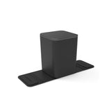 Mini Car Trash Can with Press Lid Leakproof One-Piece Design ABS Plastic