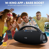W-KING 330W Peak Wireless Boom Box Large Bluetooth Speaker 7.5", Outdoor