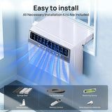 12000 BTU U Shaped Window AC w/ 3 Speeds,6 Modes,Quiet,Energy Saving