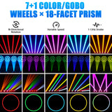 Somspot 2PCS 150W LED Lighting Projector for Party Concert Theater Bar