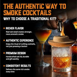 Whiskey Cocktail Smoker Kit with Torch Old Fashioned Syrup and 8 Flavors Wood Chips