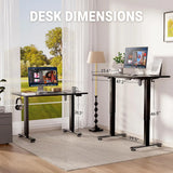 47.2" Electric Standing Desk with Memory Presets, Adjustable Height Computer Table