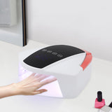 96W ABS Rechargeable Nail Lamp,White Red Black Automatic Sensor UV LED Nail Dryer