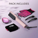 TYMO Ring Hair Straightener Brush Hair Straightening Iron with Built-in Comb, 20s Fast Heating