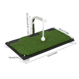 Foldable Flat Golf Practice Mat with Auto Ball Return System for Home
