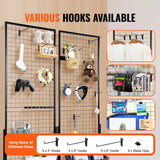SucceBuy Grid Wall Panels Tower Wire Gridwall Display Racks Double Side Gridwall Panels for Art Craft Shows