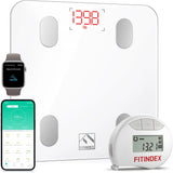 Smart Scale and Tape Measure, Digital Bathroom Scale & Body Tape Measure Sync with APP, Bluetooth Weighing Machine
